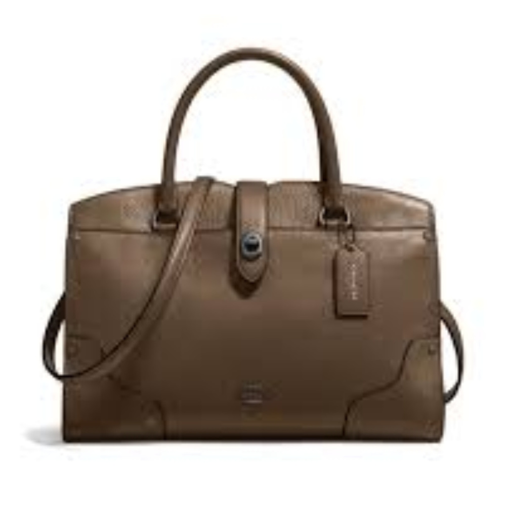 Coach Mercer 30 Crossgrain leather 37575 Fatigue